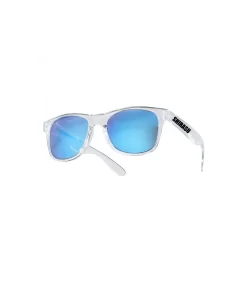 Balzer Polarized Sunglasses | Transparent Frame - Blue Mirror Lenses