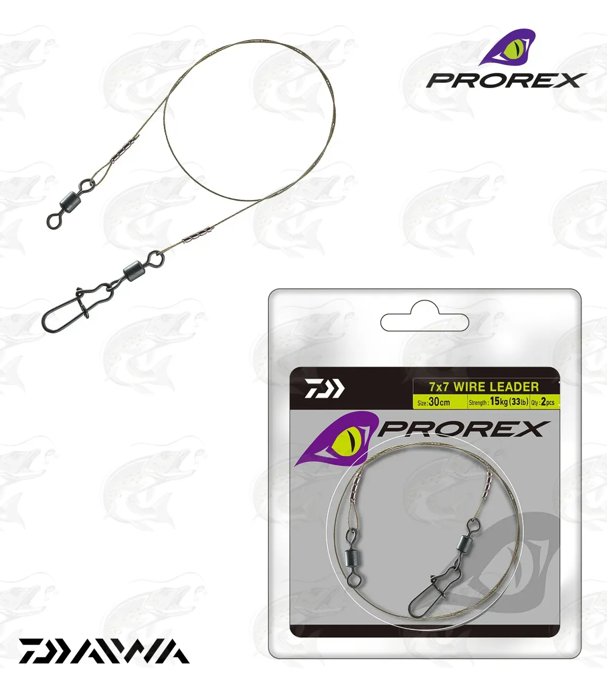 Daiwa Prorex 7x7 Wire Leader 1 Daiwa Prorex 7x7 Wire Leader