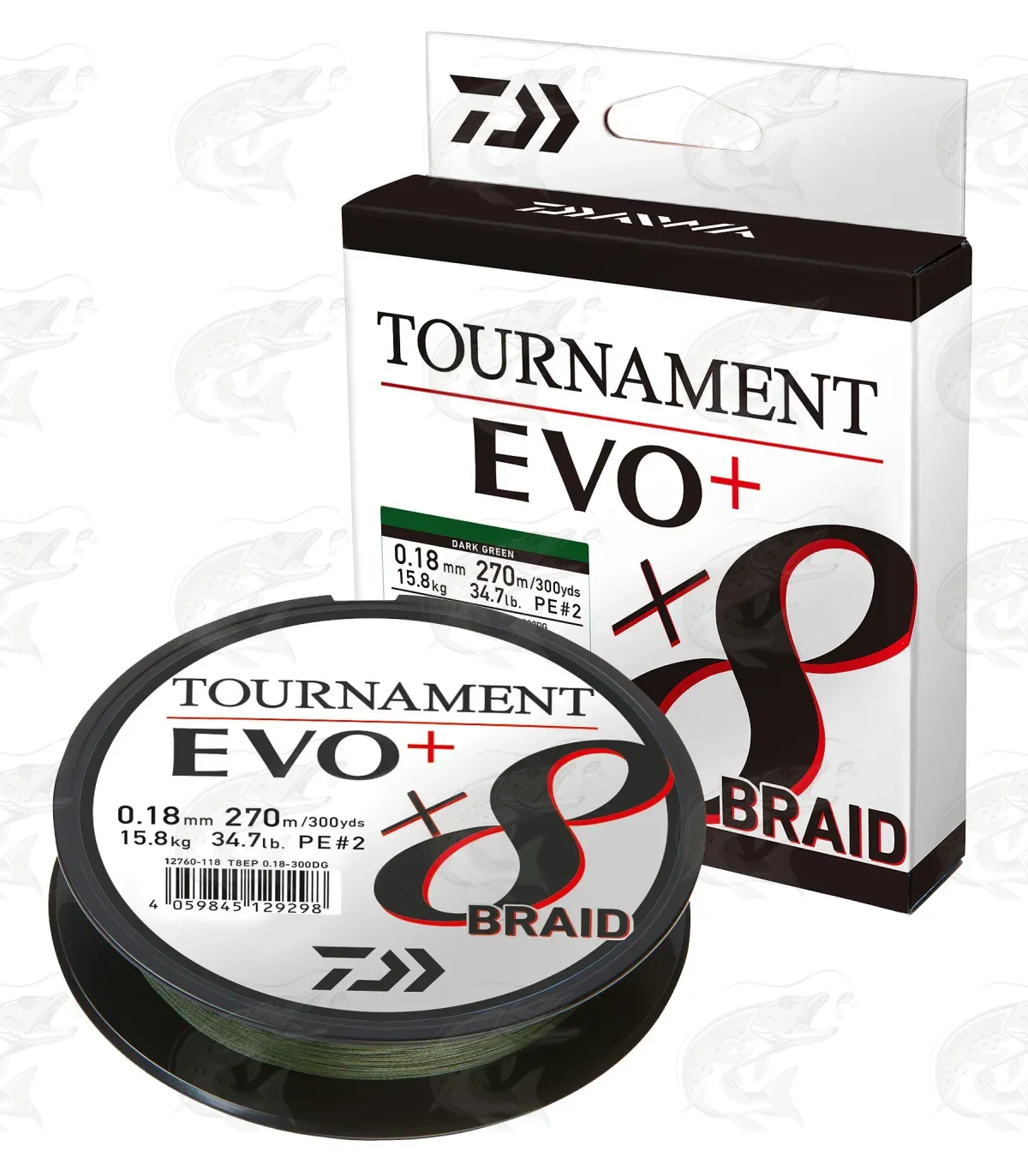 Daiwa Tournament X8 Braid Evo+ Braided Line 2 Daiwa Tournament X8 Braid Evo+ Braided Line - Image 2