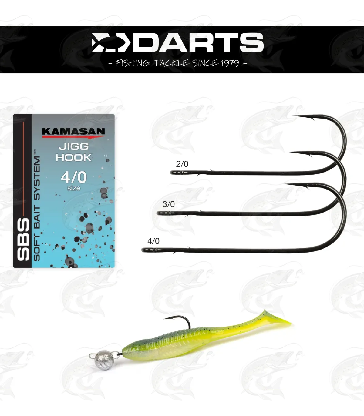 Darts Kamasan Jigg Hooks 1 Darts Kamasan Jigg Hooks