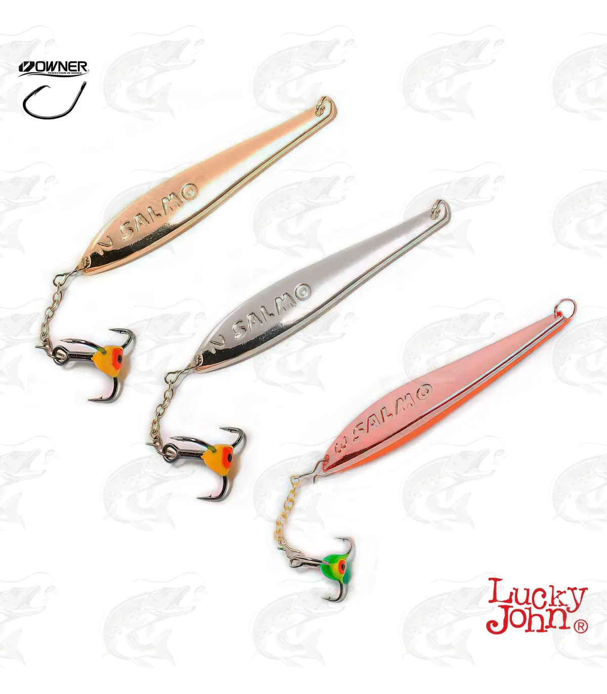 Lucky John S-2-Z Vertical Jig With A Chain And A Treble Hook 2 Lucky John S-2-Z Vertical Jig With A Chain And A Treble Hook - Image 2