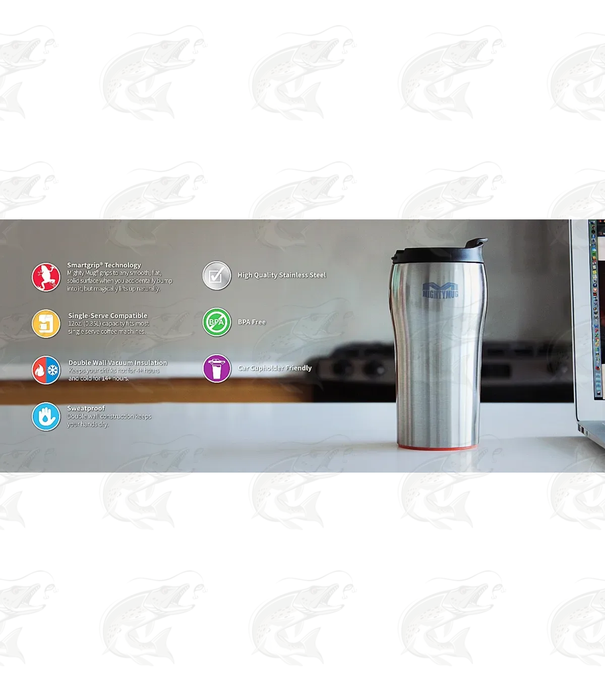 Mighty Mug Solo SS: Stainless Steel Silver 2 Mighty Mug Solo SS: Stainless Steel Silver - Image 2