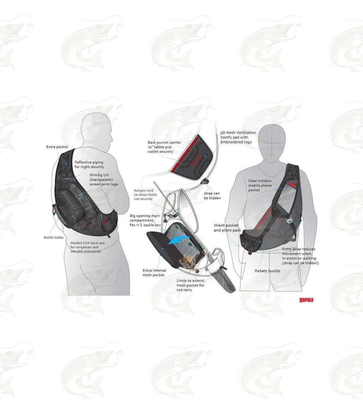 Rapala Urban Sling Bag 5 Rapala Urban Sling Bag - Image 5