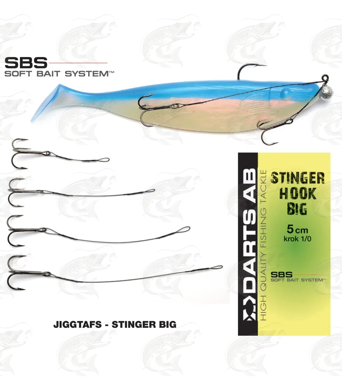 Stinger Rig "Darts Big Hook Stinger" 1 Stinger Rig "Darts Big Hook Stinger"