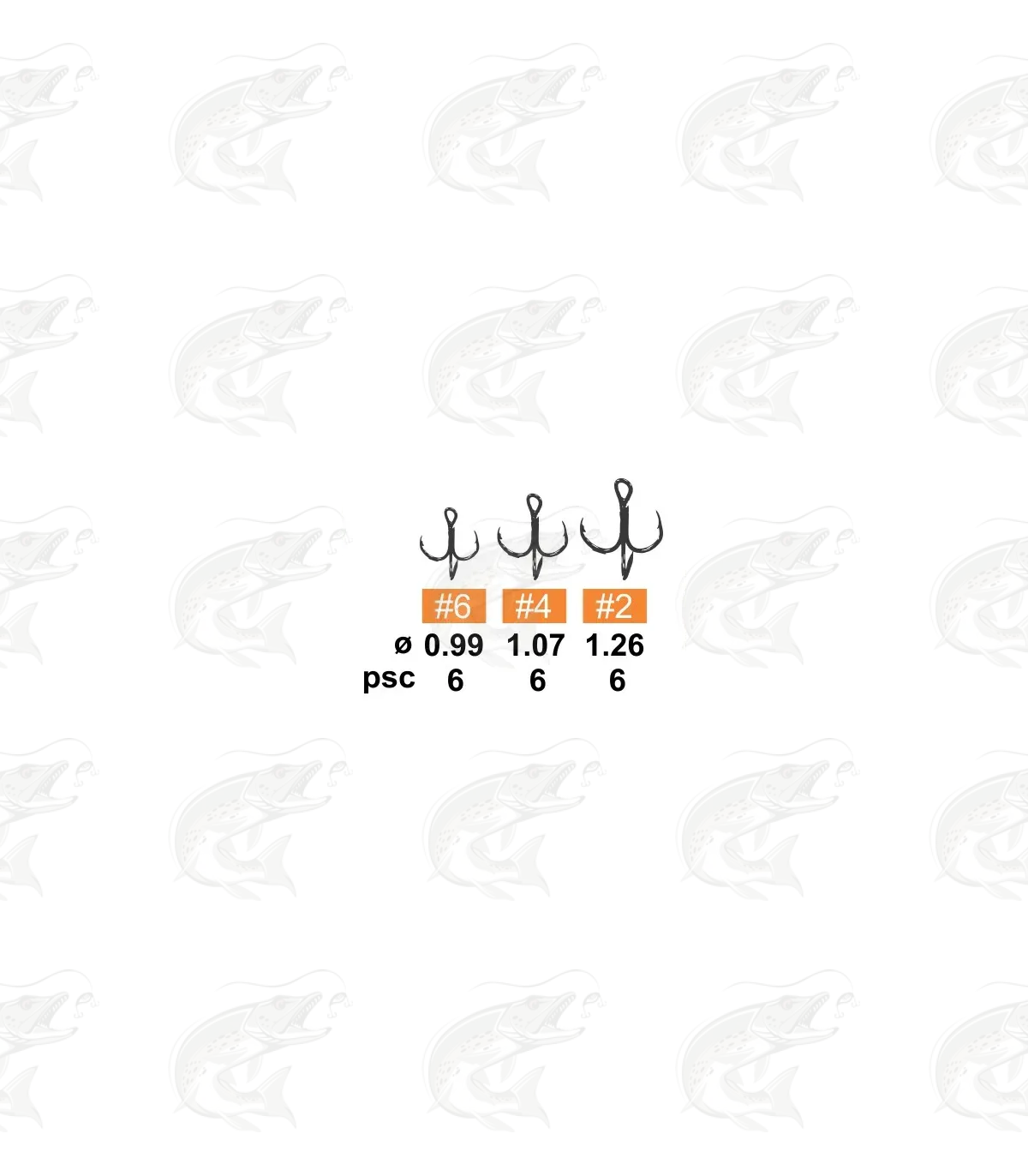 Treble Hooks HITFISH HF-68 3 Treble Hooks HITFISH HF-68 - Image 3