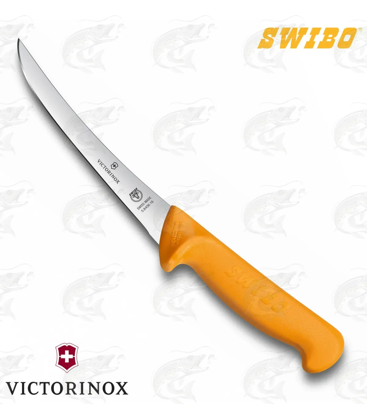 Victorinox / Wenger Swibo Fish Filleting Knife Flexible 160 Mm / Curved Profile 1 Victorinox / Wenger Swibo Fish Filleting Knife Flexible 160 Mm / Curved Profile