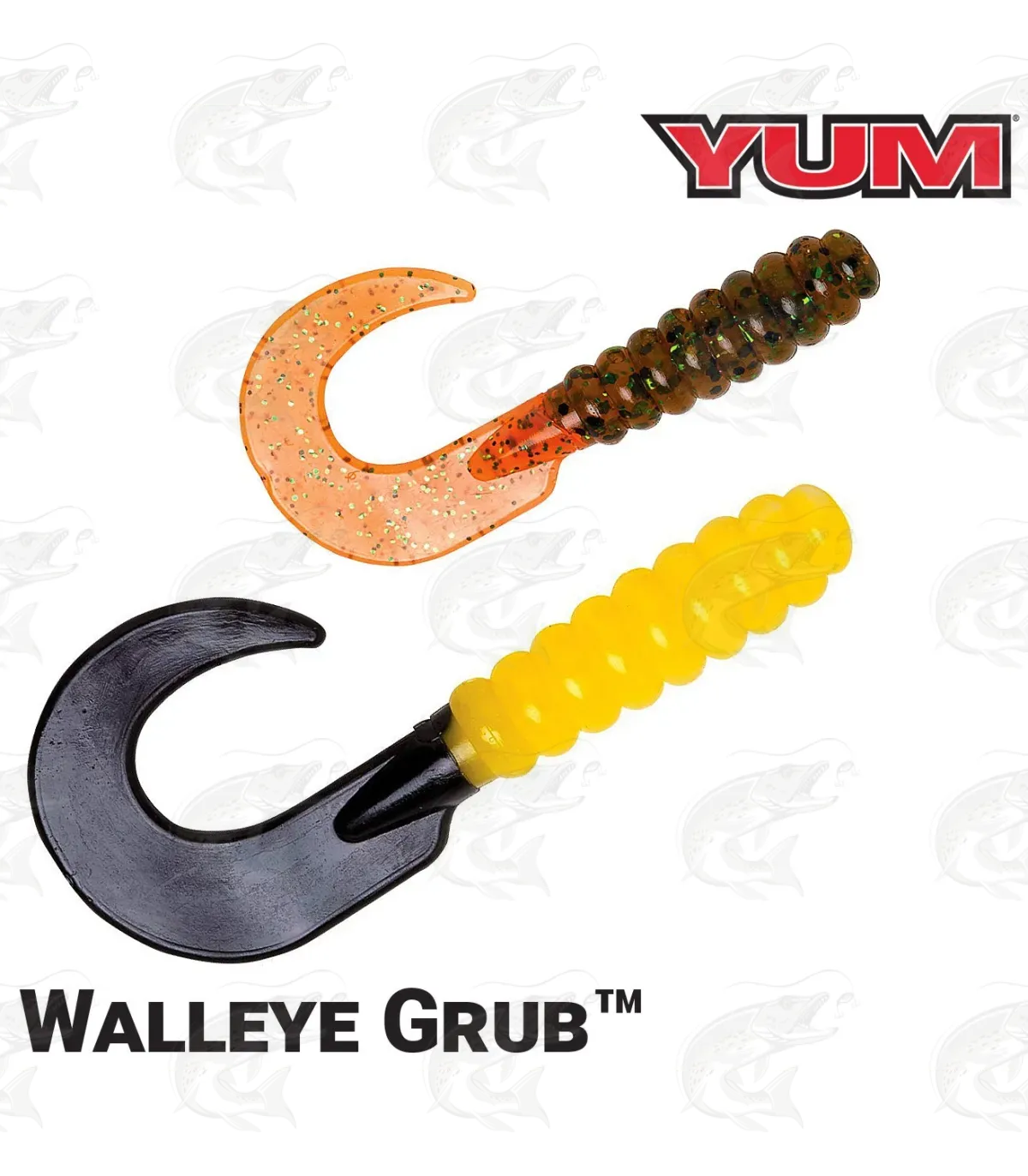 YUM Walleye Grub 2 YUM Walleye Grub - Image 2